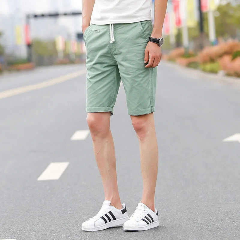 Buy 2015 Hot knee length slim short pants Summer Men's