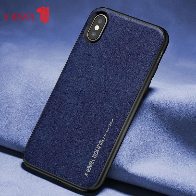 

For Apple iPhone XS XR XS Max Case Original Luxury Ultra Light Soft Edge PU Leather Business Shockproof Cover Case For iPhone X