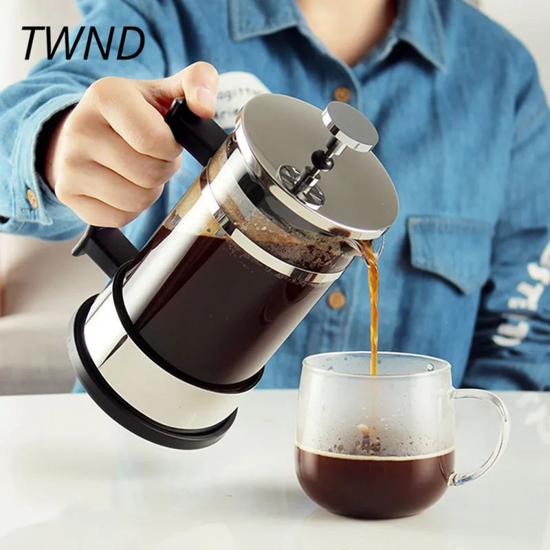 French pressure coffee coffee pot stainless steel pressure vessels tea