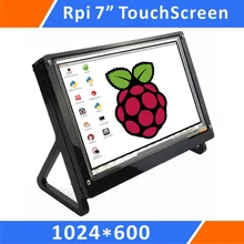 Raspberry Pi 7 Inch 1024×600 Pixel IPS Hdmi Input Capacitive TouchScreen Display Lcd with Case