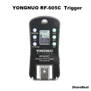 

YONGNUO RF-605C RF605C RF 605C RF605 C Wireless Flash Trigger for Canon 500D 50D 1100D 1200D 700D 750D 550D 6D 7D 5D 5D mark II