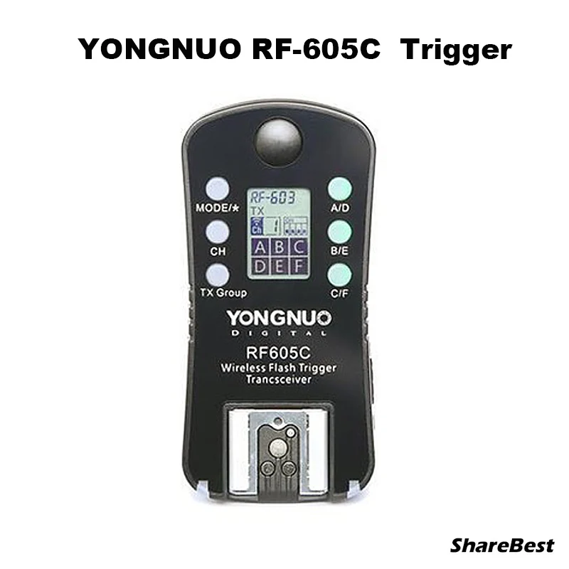 Беспроводной триггер для вспышки YONGNUO RF 605C RF605C RF605 C Canon 500D 50D 1100D 1200D 700D 750D 550D 6D 7D 5D mark