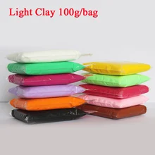 100 г/пакет для игры в тесто Нетоксичная глина Brinquedos полиморф Пластилин цвет грязи детские игрушки цветная глина слизи 24 цвета