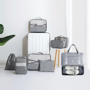 

Travel Electronic Cable Suitcase Organizer Clothes Shoes Underwear Bag Folding Cosmetics Makeup Pouch Luggage Case Accessories
