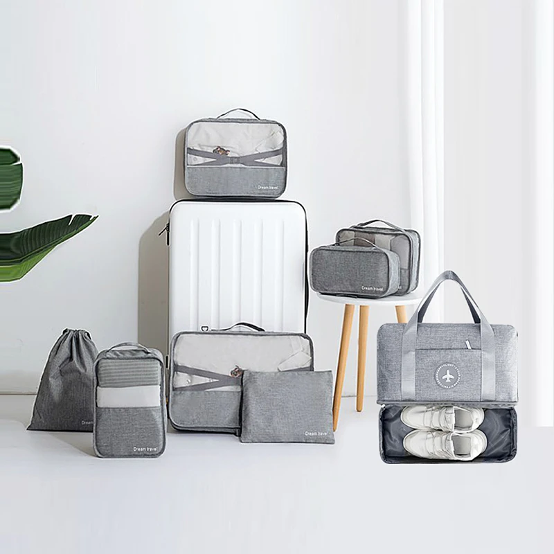 

Travel Suitcase Organizer Electronic Cable Case Clothes Shoes Underwear Bag Folding Cosmetics Makeup Pouch Luggage Accessories