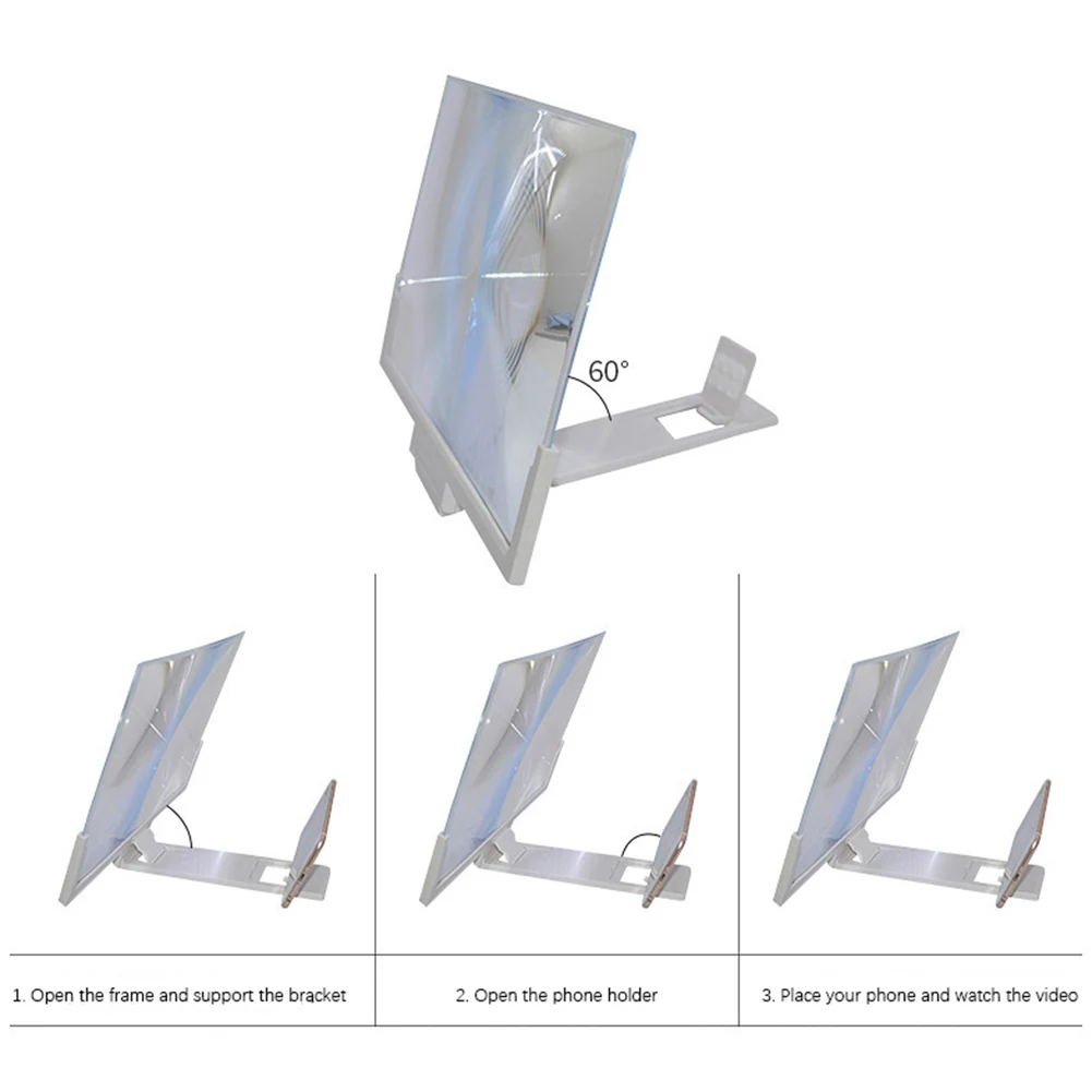 Держатель Экрана Телефона 14 дюймов складной 3D HD Радиационная защита Мобильный увеличитель для экрана телефона для всех смартфонов