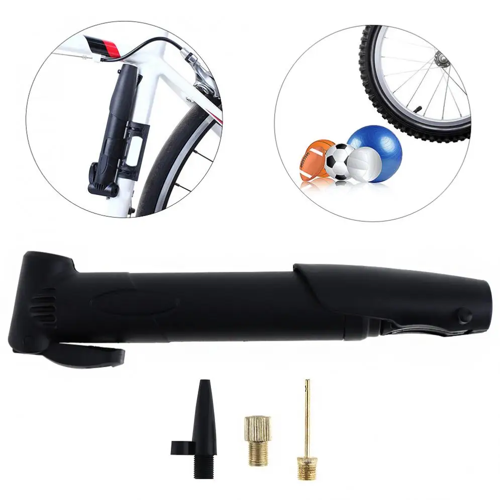 Портативный многофункциональный воздушный насос для велосипедных шин с высокопрочным пластиком для велосипедного колеса/мяча