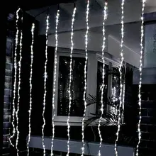 320 светодиодный прожектор с эффектом снега, СВЕТОДИОДНЫЙ занавес с изображением водопада, 3 м* 3 м, для рождества, Рождества, свадьбы, вечеринки, для сада