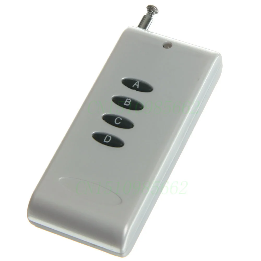 Long Range Transmitter RF Remote Control 1000m 4 Button High Power