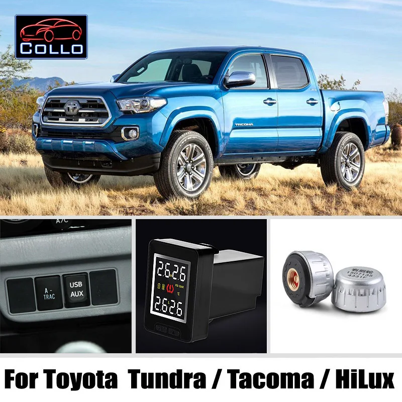 Специальные TPMS система контроля давления в шинах для Toyota Tundra Tacoma HiLux/давление в шинах Давление мониторинга Системы внешнего датчика вам возможность самостоятельно украсить свой телефон Установка и комфортными