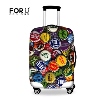 

FORUDESIGNS 6 Optional Color Casual Trolly Kebbeb Bagage Cover, Washable Foldable Portability Polyester Fabric Zamotajte