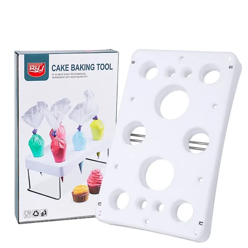 Cake Decorating Icing Bag Holder Tray Stand Shelf ABS ...