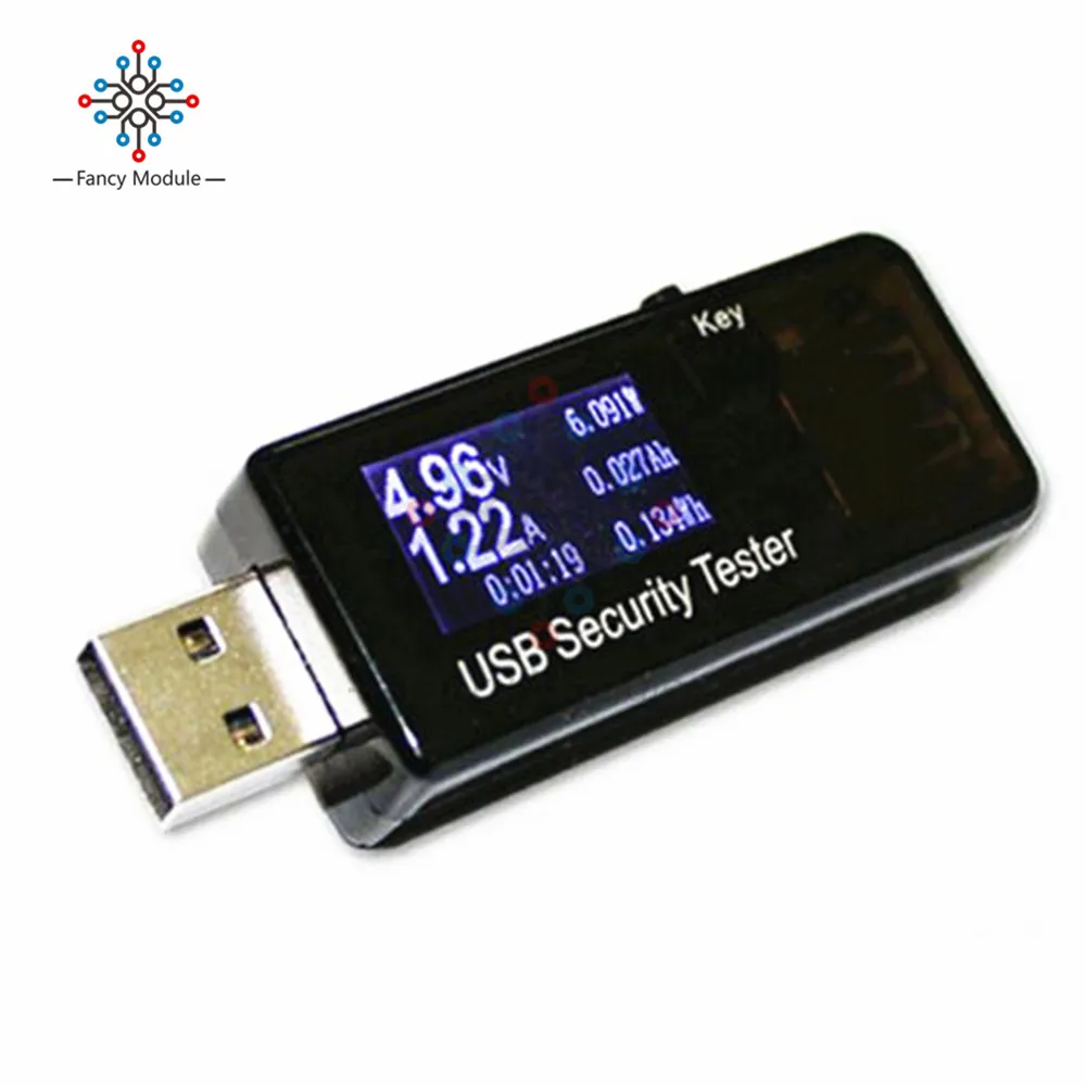 

0-5A LCD Digital USB Voltmeter Ammeter Power Capacity Tester Multimeter Current and Voltage Charger Speed Monitor Detector
