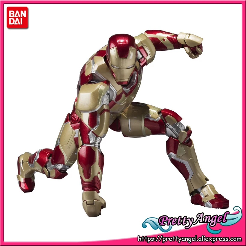 

PrettyAngel - Genuine Bandai Tamashii Nations S.H.Figuarts Iron Man 3 Iron Man Mark 42 / MK42 Action Figure