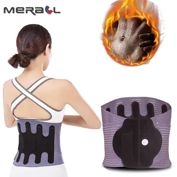 

Hot Pressing Waist Brace Support Belt Warm Adjustable Orthopedic Posture Corrector Brace Lower Back Waist Trimmer Belt Lumbar