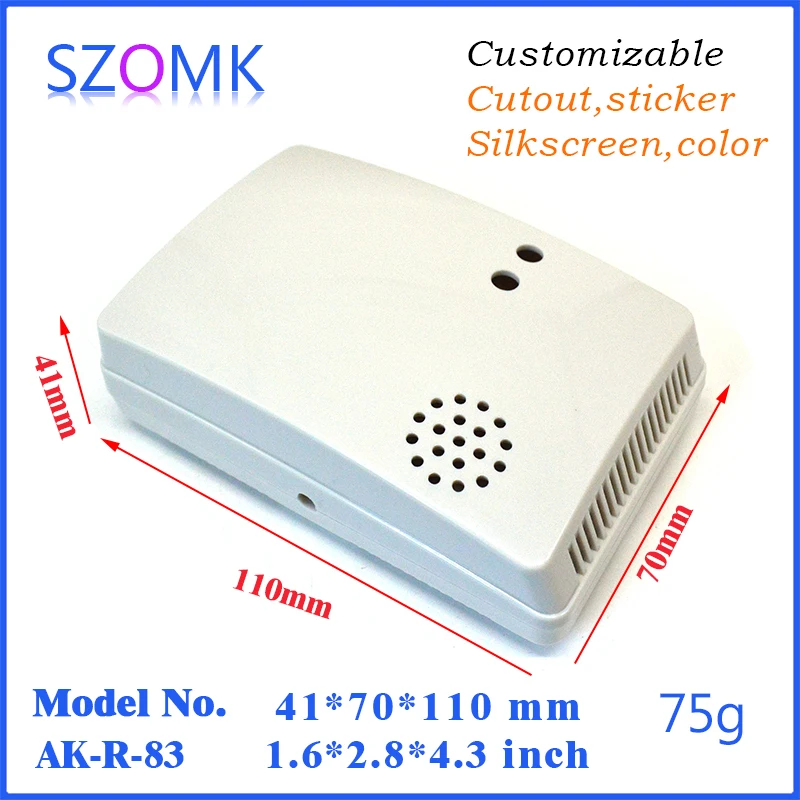 

customizable electronics enclosures for pcb (10 pcs) 41*70*110mm electronical junction box outlet enclosure szomk project case