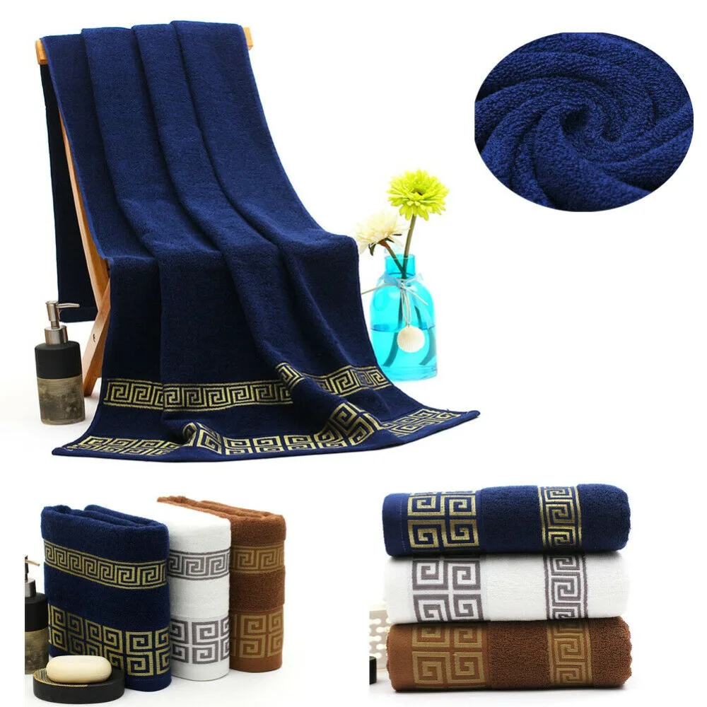 Towel Beach Cotton Large Bath Home Pool Absorbent Bathroom Spa Drying Over Sized