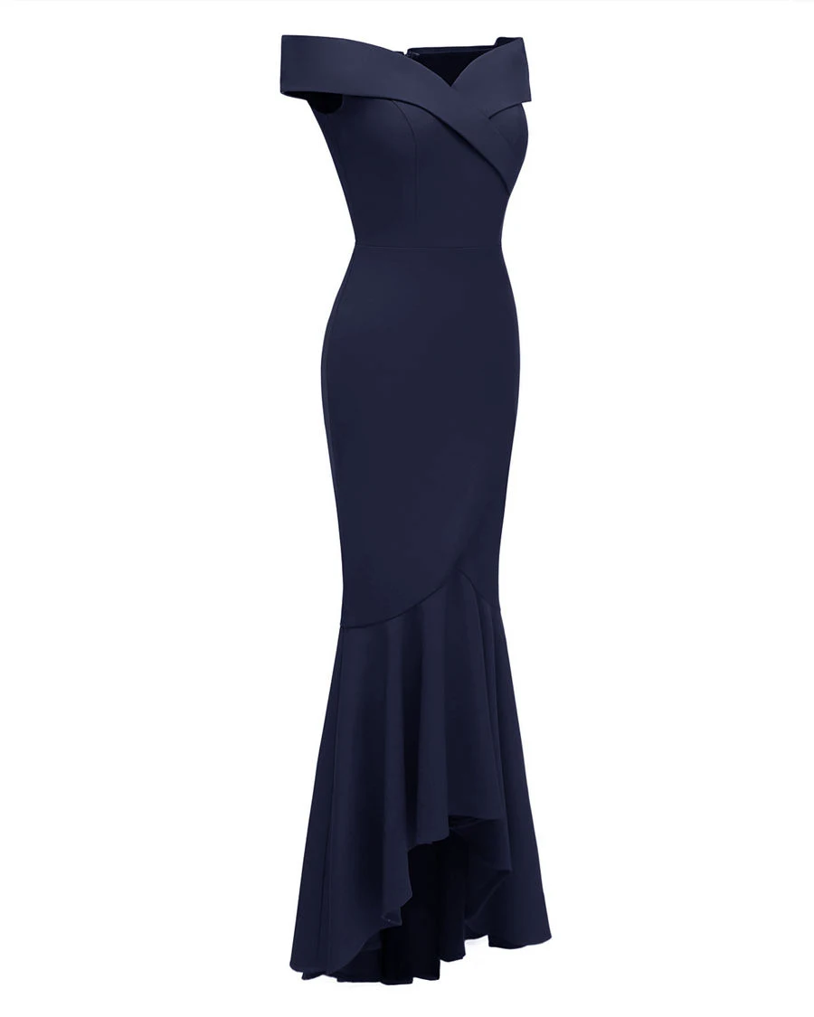 Gladiolus Off Shoulder Long Summer Dress Women Sexy Sleeveless Slim Maxi Mermaid Formal Dress 2019 Ladies Evening Party Dresses (15)