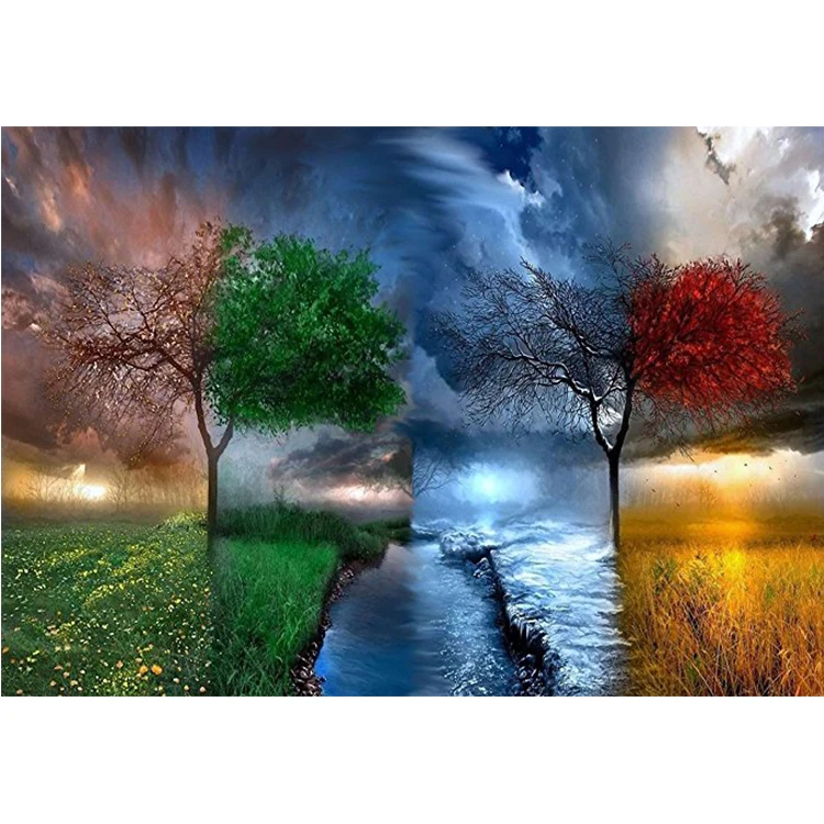 

Beautiful Scenery DIY 5D Full Square Diamond Painting Embroidery Cross Stitch Diamond Mosaic Wall Sticker Home Decor