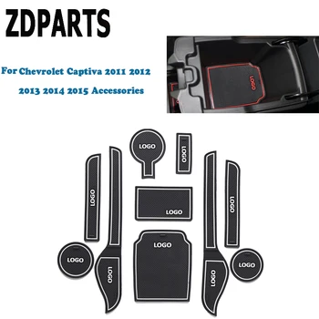

ZDPARTS 1set Car Cup Mat Pad Covers For Chevrolet Captiva 2011 2012 2013 2014 2015 Accessories