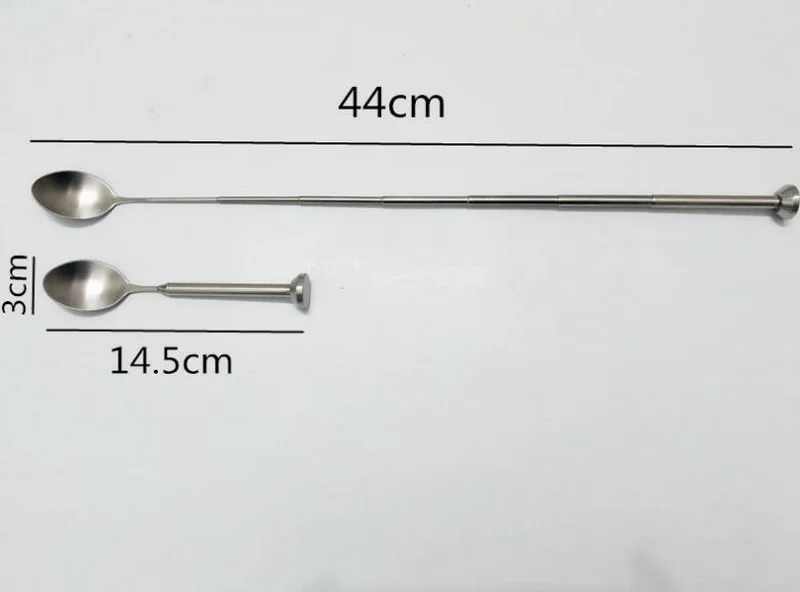 Creative bar spoon retractable bar spoon fashion mixing long metal