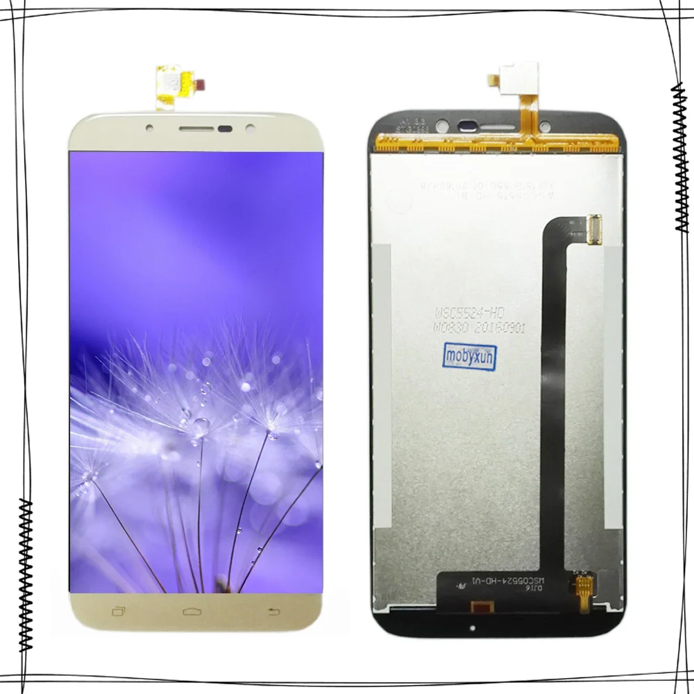 Для UMi Rome X ЖК дисплей и кодирующий преобразователь сенсорного экрана в сборе 5