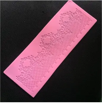 

Queen selling silicone cake mold silicone lace lace classical pattern lace pad DIY mold food grade liquid silicone mold green