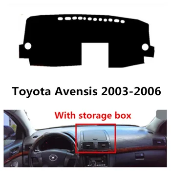 

TAIJS car dashboard cover for Toyota Avensis with storage box left hand drive Auto dashboard mat for Toyota Avensis 2003-2006