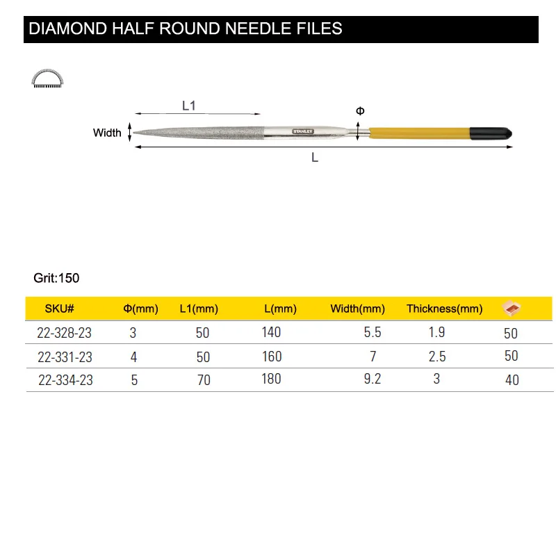 22-328-23 dimond half round needle size