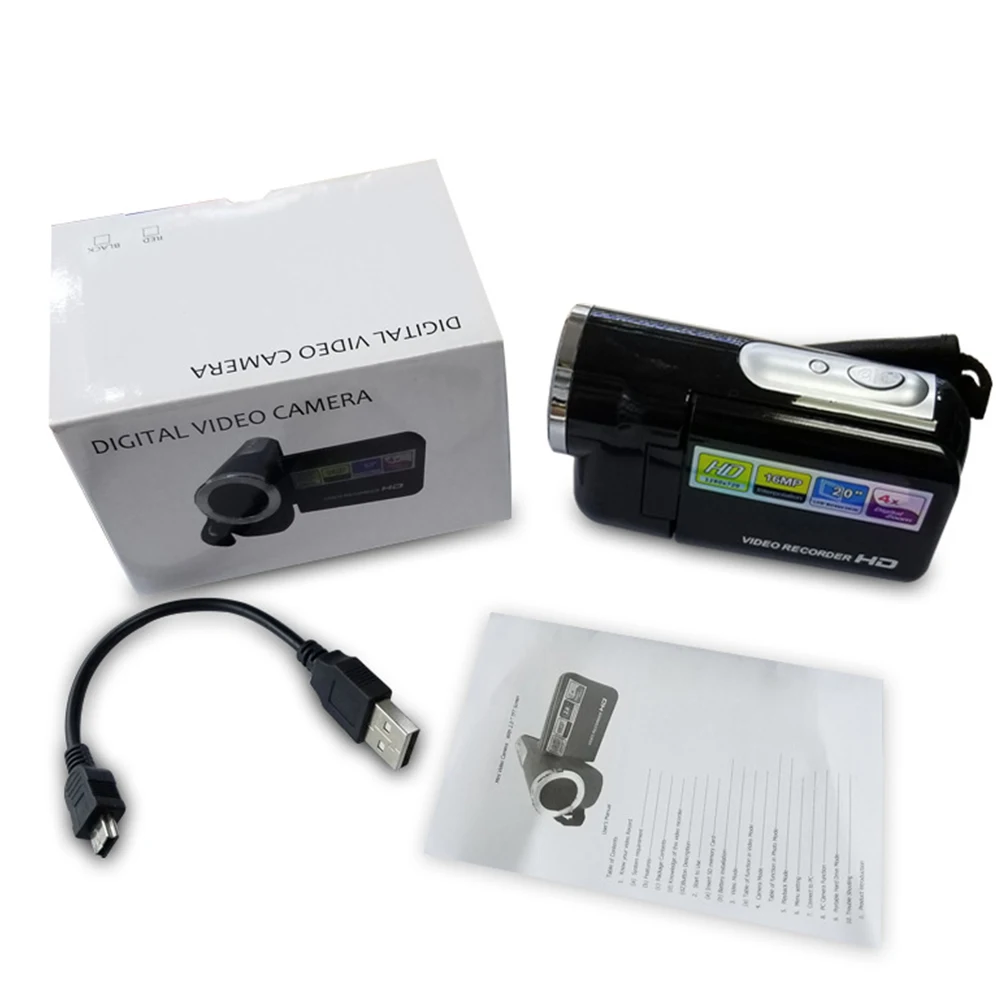 4X зум FULL HD камера 2''LCD 16MP Видеокамера фотография 2'lcd 16MP Цифровая видеокамера несколько видео DV