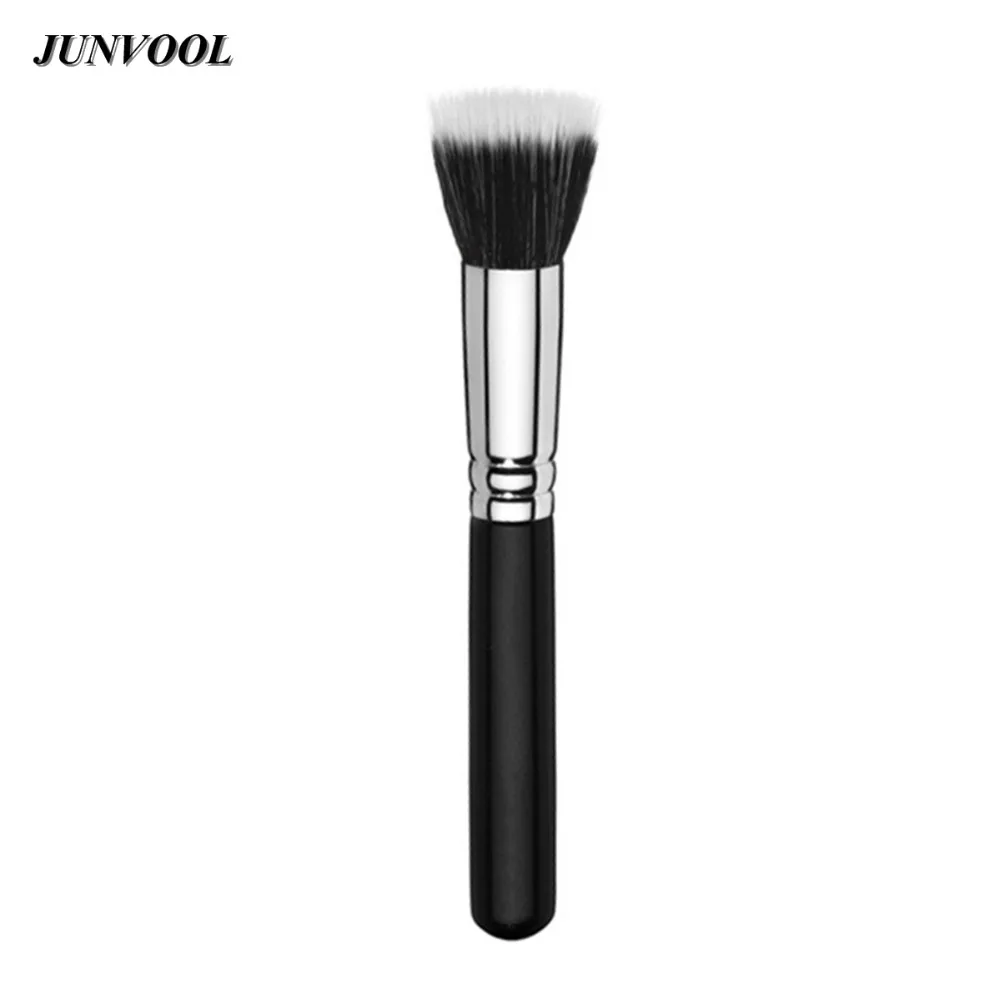 1pcs Full Size Powder Brush Skin Care Black Duo Fiber Stippling Brushes