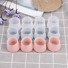 4 шт./компл. накладки для ножек мебели силиконовые прямоугольные квадратные круглые колпачки на ножки стула ножки колодки деревянная защита для пола защитные подушечки