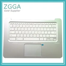 Подлинная подставка для ноутбука для HP Chromebook 14 QX Клавиатура рамка задняя защита шасси W/Верхняя панель с тачпэдом корпус серебро