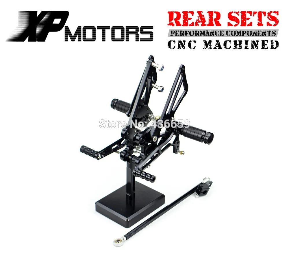 

CNC Billet Adjustable FootPeg Racing Rearset Rear Set For Kawasaki Ninja ZX14 ZX-14R ZZR1400 2006 07 08 09 10 11 12 13 2014Black