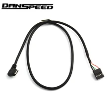 DANSPEED 20 дюймов Micro USB штекер для Dupont 5P Женский Разъем материнская плата кабель Шнур 50 см/1,5 фута