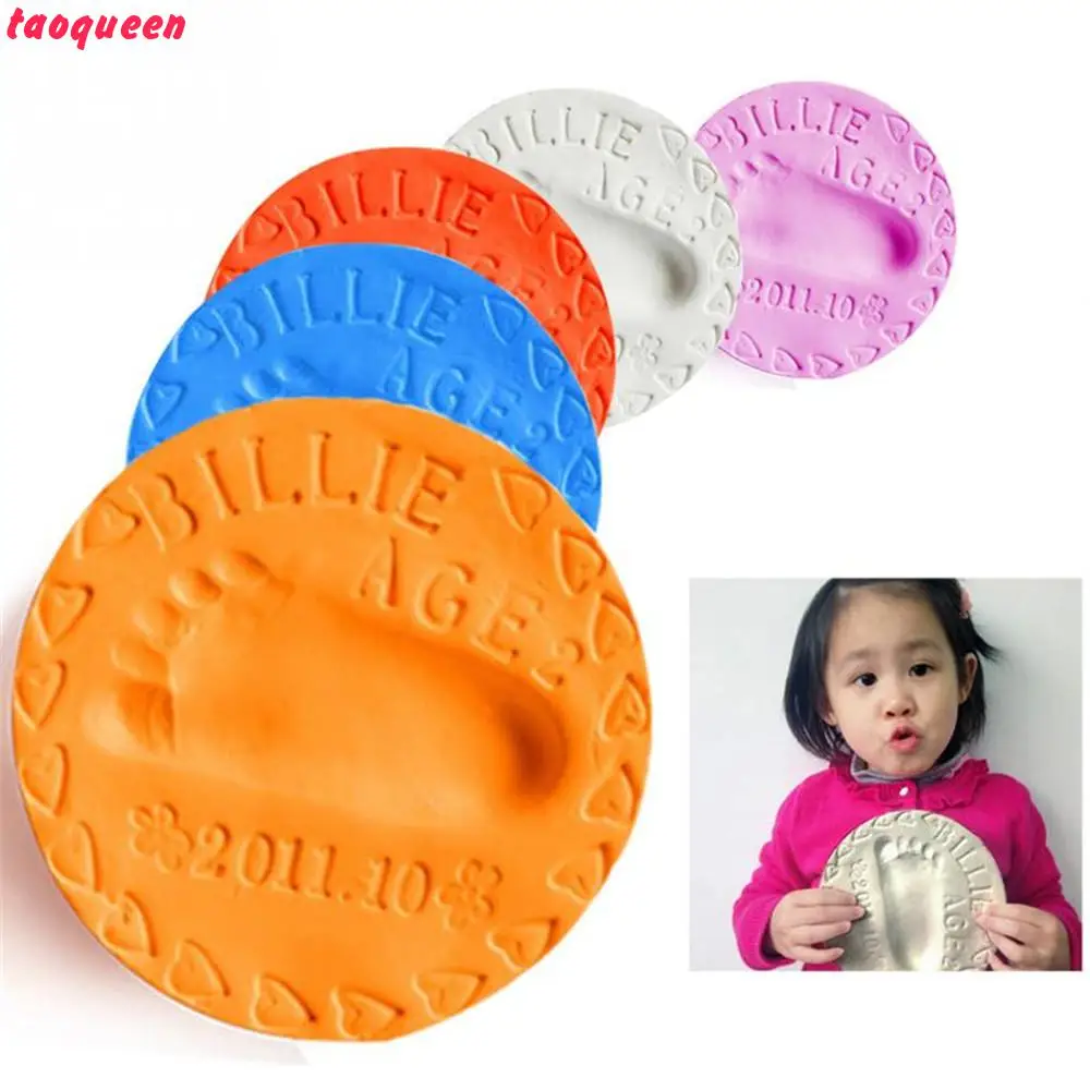 Taoqueen Детские Воздуха сушки мягкая глина отпечаток литья отпечатков пальцев рук и след производители детские Сувениры