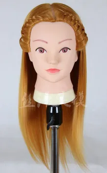 

Free shipping!! Training Hair Head Hair Mannequin Head With Hair Model Head Practice Head Hair 2015 Popular