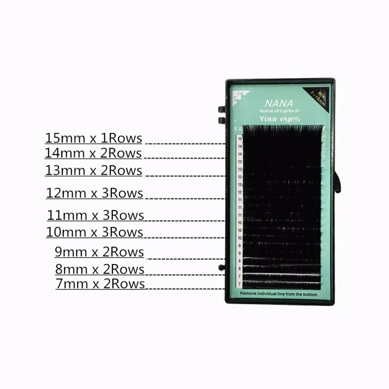 20 J B C D локон, 7~ 15 мм микс, 20 рядов/лоток линии имитация ermine ресницы, профессиональные ресницы, мягкие ermine ресницы расширение