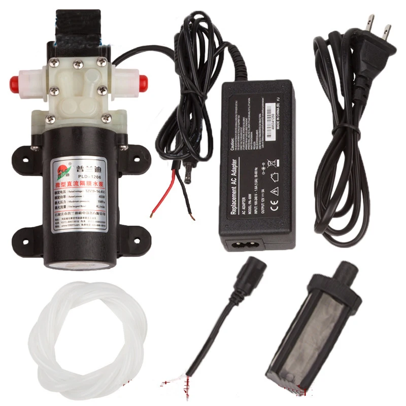 

Yuenhoang 1PC Water Pump+ESC 12v45w Miniature Pressure Switch Threaded Diaphragm Pump Electric Speed Controller for UAV Drone