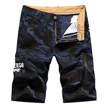 3 цвета летние новые стильные мужские камуфляжные шорты модные повседневные Прямые Хлопковые Бриджи мужские брендовые