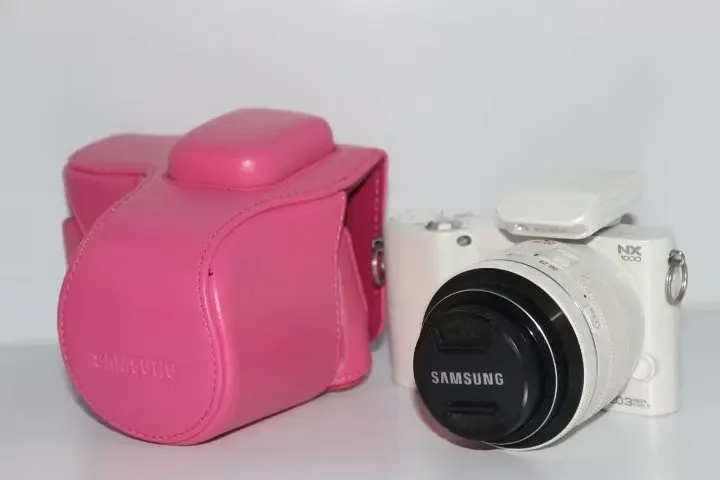 Чехол из искусственной кожи для камеры, чехол для samsung NX2000 NX1100 NX1000 беззеркальная система камеры