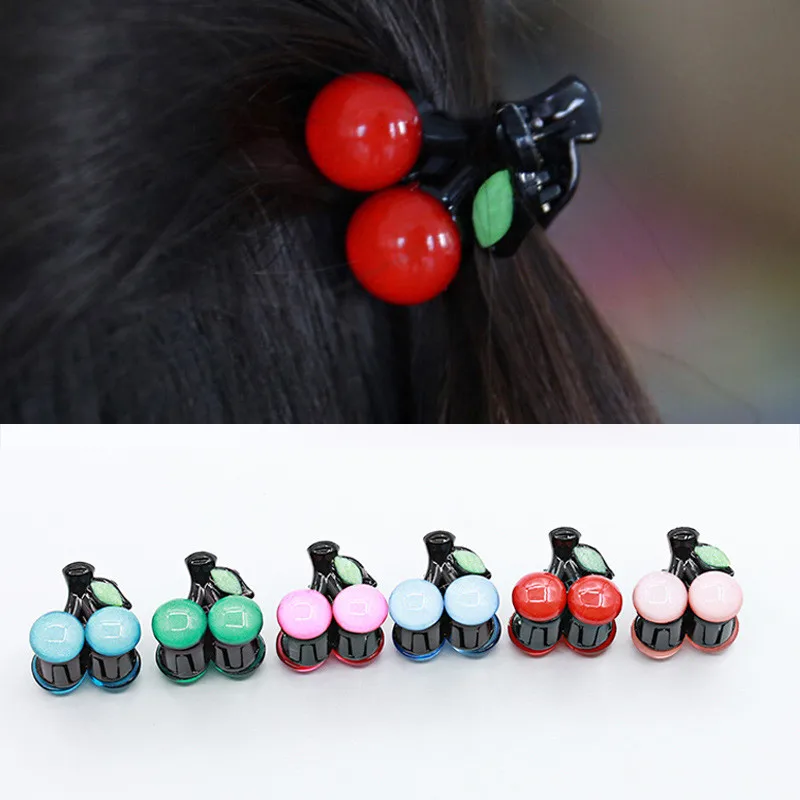 2pcs New Fashion Acrylic Cherry Hair Claws Clips Crab hairpinWomens