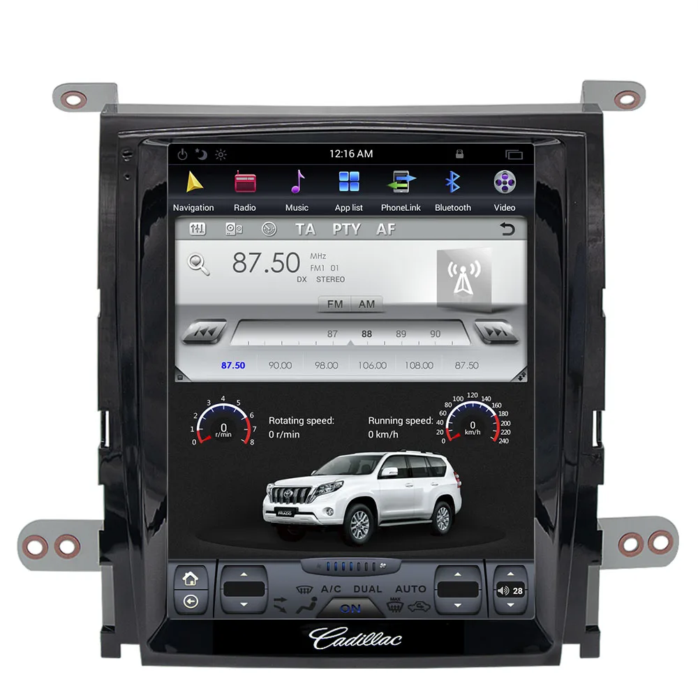 Cheap 10.4" Vertical Screen Tesla 1024*768 Android 8.1 Car DVD GPS Navigation Radio Audio Player for Cadillac Escalade RAM 2GB 4 Core 7