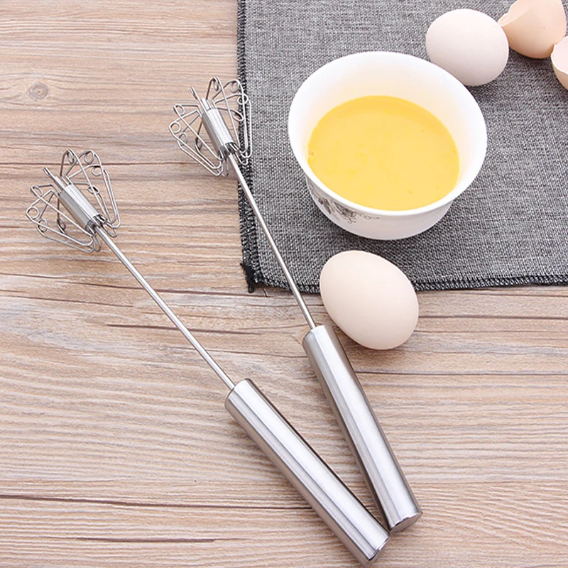 metal egg beater Metal hand pressure rotary semi - automatic whisk Foamer Rotate Hand Kitchen Cooking Tools PC895599 | Дом и сад
