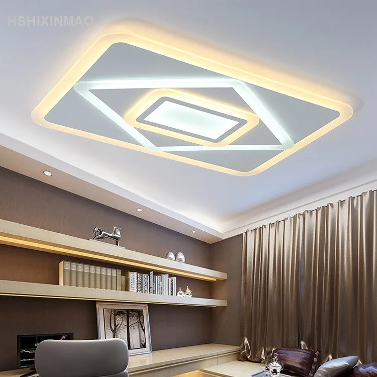 

New art personality ultra-thin LED living room ceiling lamp LED acrylic bedroom dimming Ceiling lights Lighting fixture