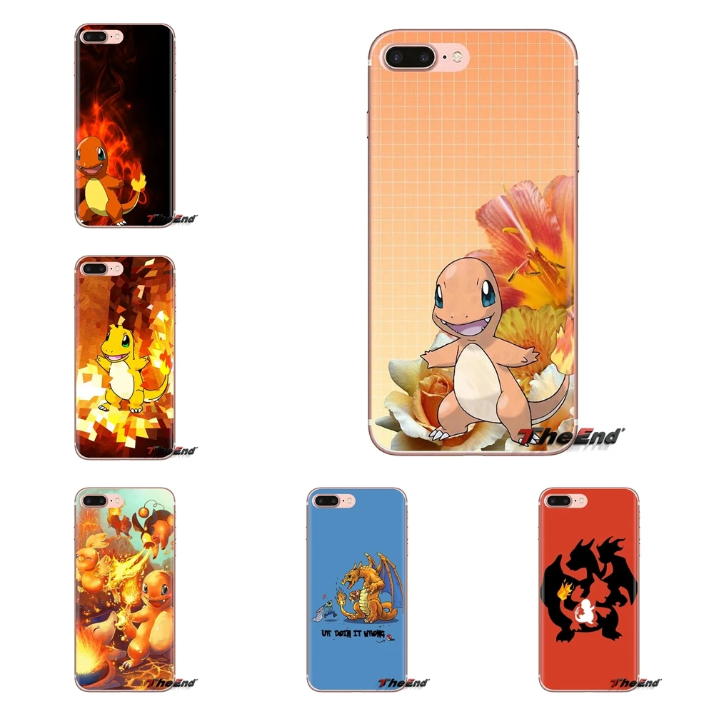 

For Xiaomi Redmi 4A S2 Note 3 3S 4 4X 5 Plus 6 7 6A Pro Pocophone F1 Flexible Charmander Pokemons Soft Transparent Cases Covers