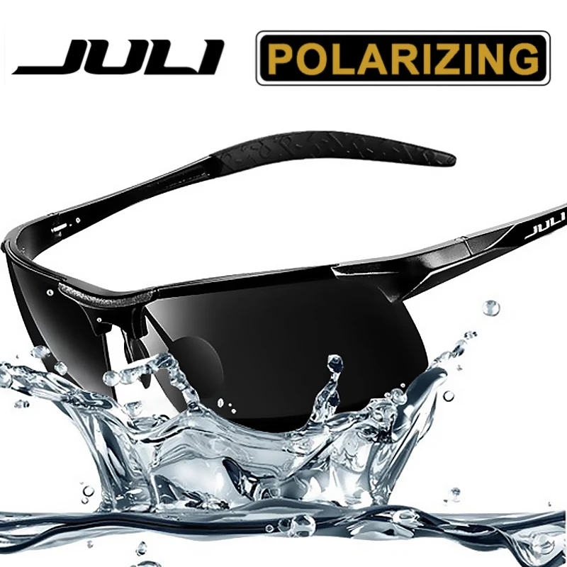 JULI Men's Sports Style Polarized Sunglasses For Men Travel Oculos