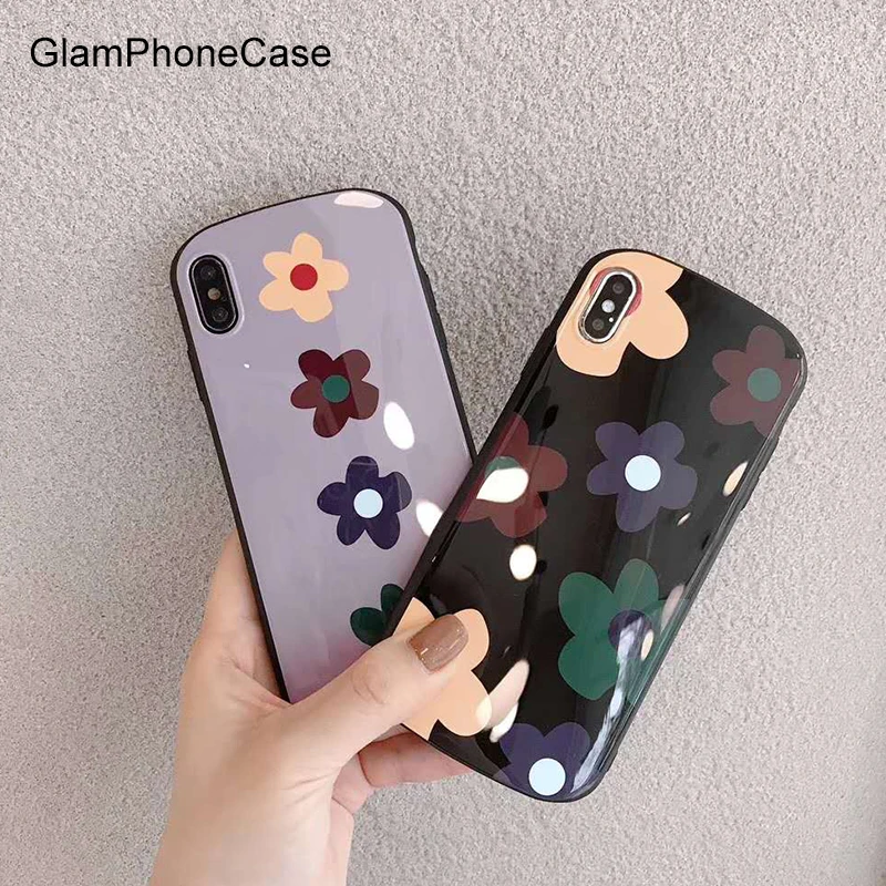 GlamPhoneCase Модный чехол для телефона с цветами iPhone XS Max XR X 8plus 8 7plus 7 6S/6 Plus милый мягкий