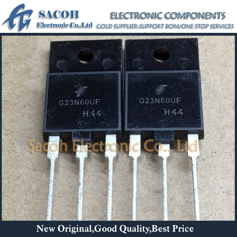 

New Original 10Pcs/Lot SGF23N60UF G23N60UF OR SGF23N60UFD G23N60UFD 23N60 TO-3PF 23A 600V Power IGBT