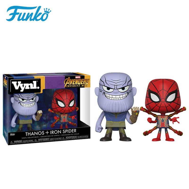 Официальный Оригинальный FUNKO POP Marvel Six Arm Spider Man & Miba! Экшн фигурки коллекция кукол